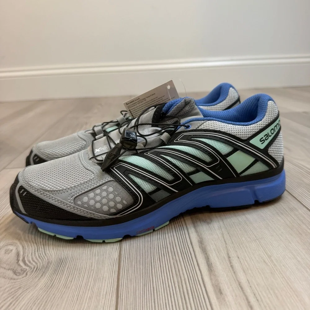 Salomon X-Mission 2 W Womens Trail Running Shoes Blue Grey L36948600 10.5 NEW